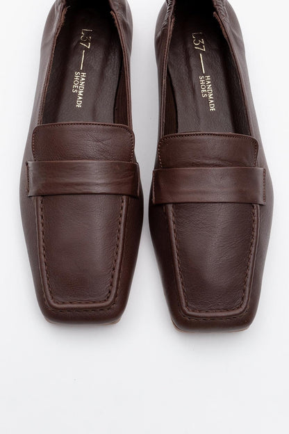 Liepa - Brown Leather Loafers (Women)
