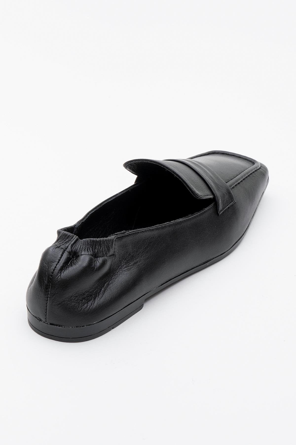 Liepa - Black Leather Loafers (Women)