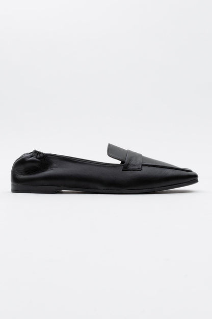 Liepa - Black Leather Loafers (Women)
