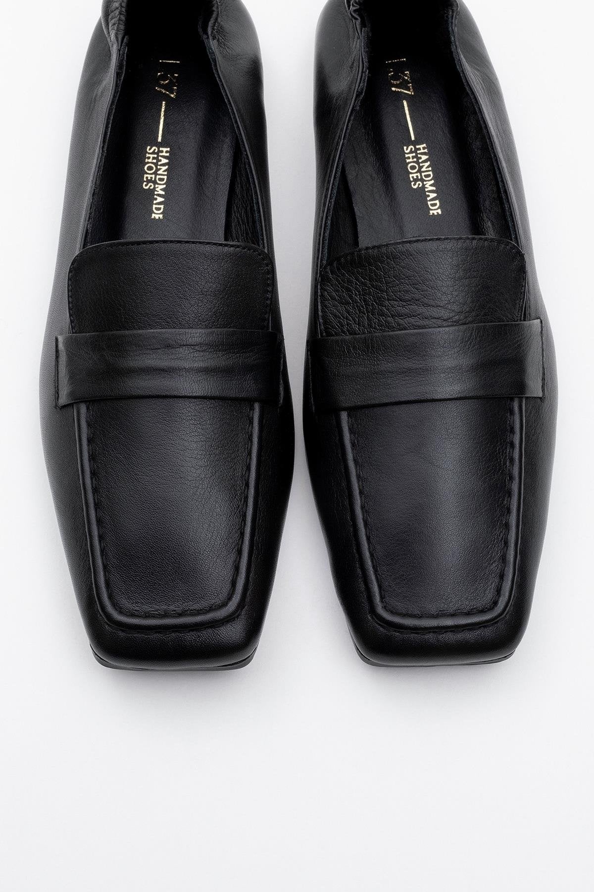 Liepa - Black Leather Loafers (Women)