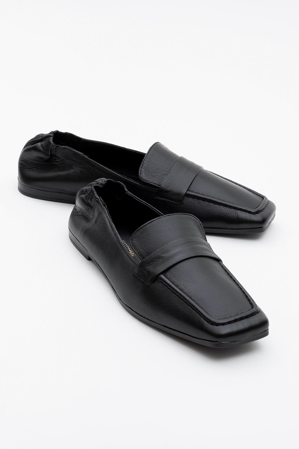 Liepa - Black Leather Loafers (Women)