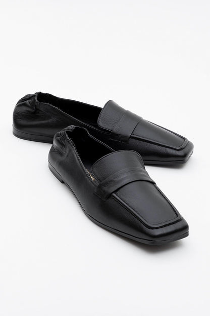 Liepa - Black Leather Loafers (Women)
