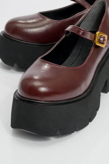 Linley Burgundy Platform Loafer (Women)