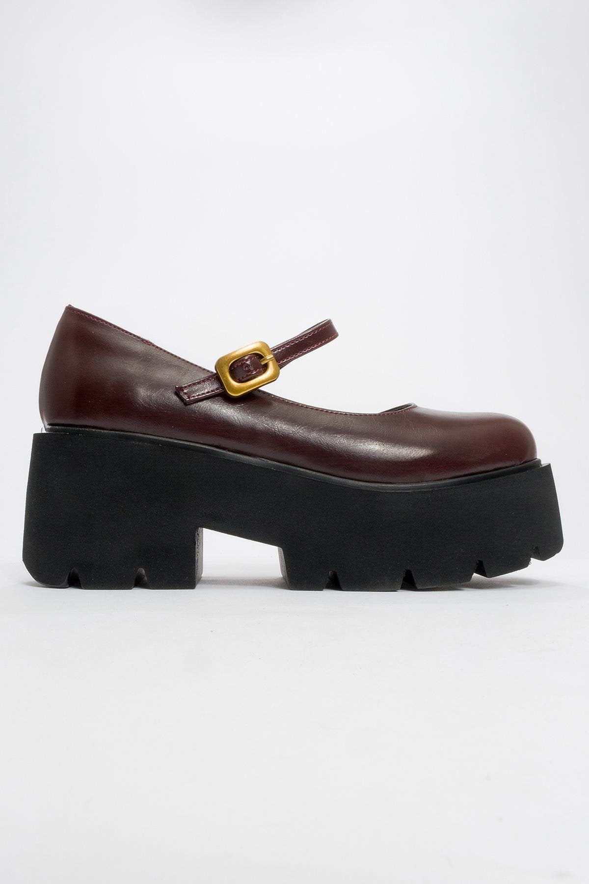 Linley Burgundy Platform Loafer (Women)