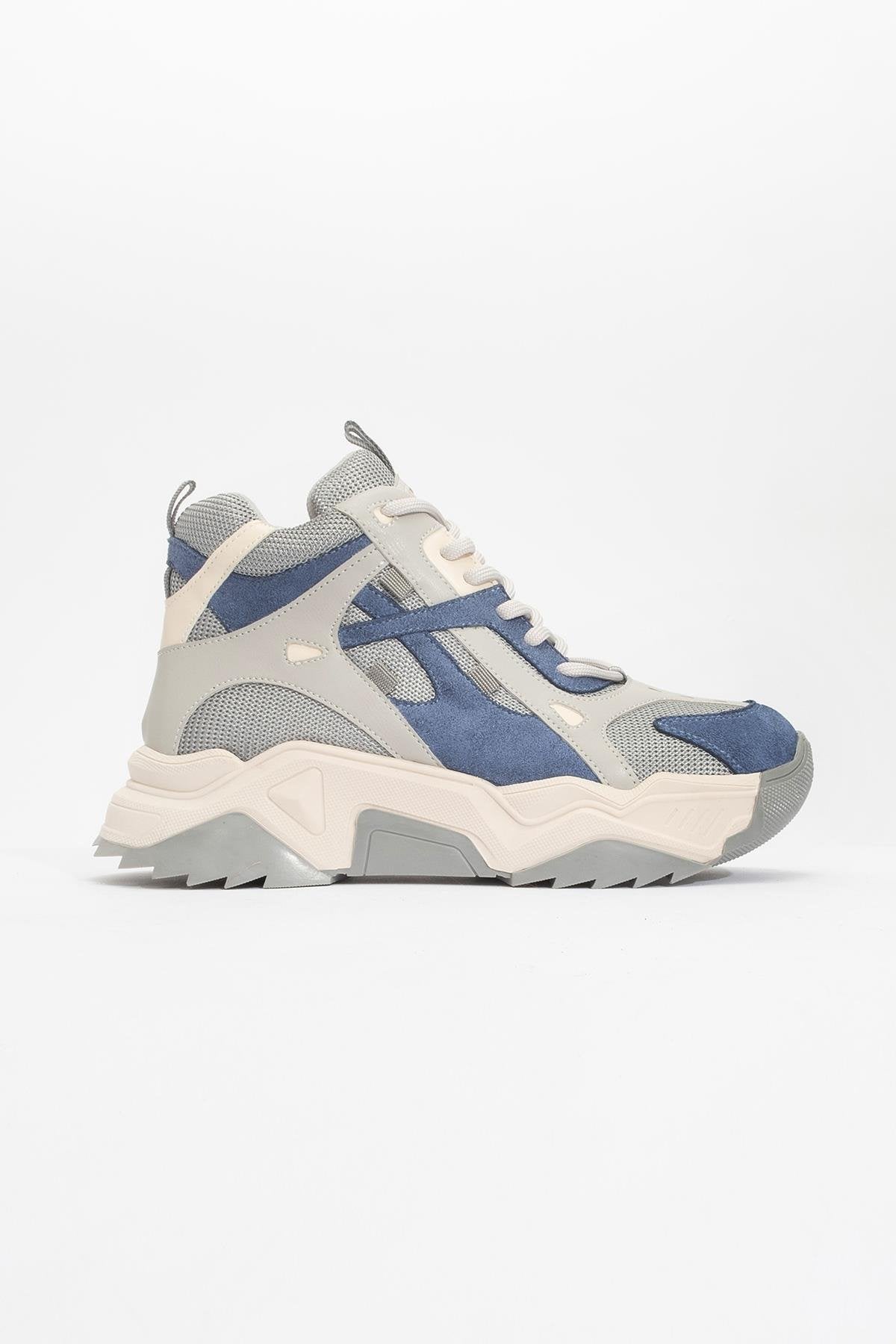 Lowel Blue-Gray Sneaker Boot (Women)