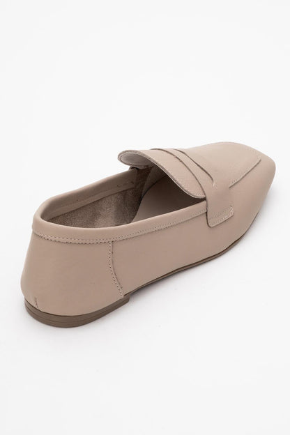 Morne - Dark Beige Leather Loafers