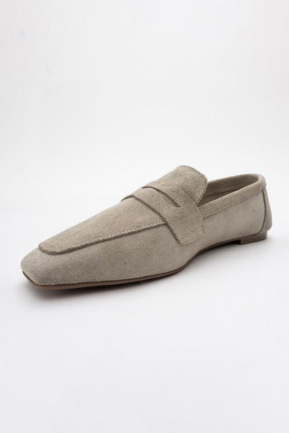Morne - Beige Suede Leather Loafers