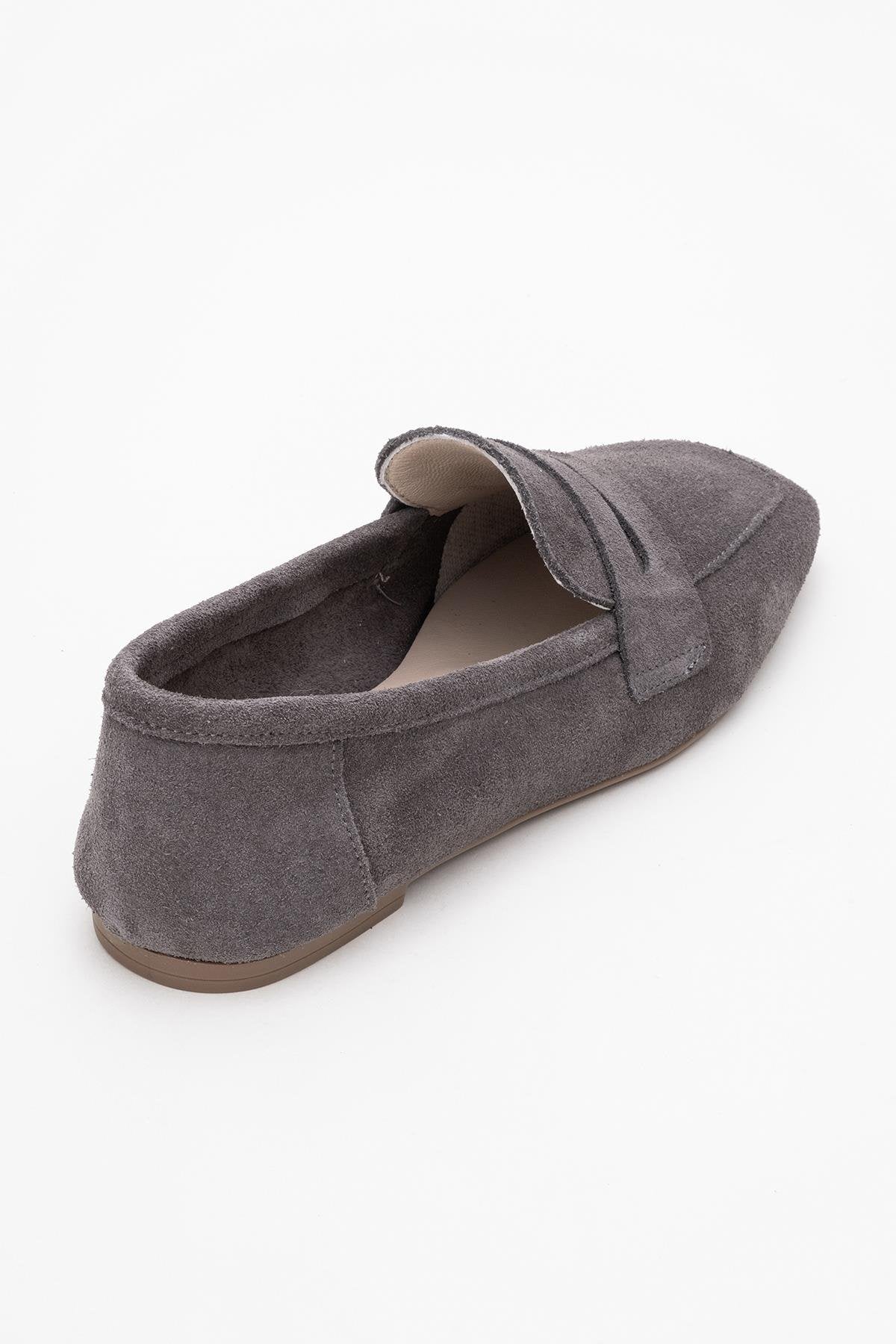 Morne - Gray Suede Leather Loafers