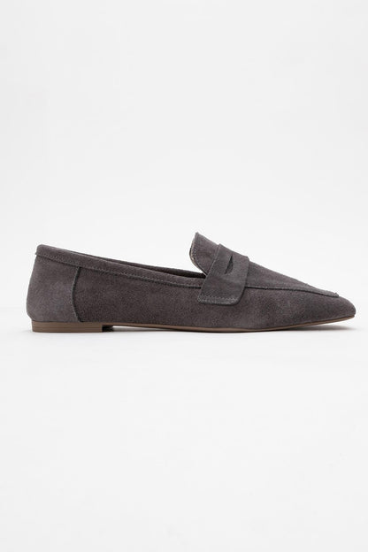 Morne - Gray Suede Leather Loafers