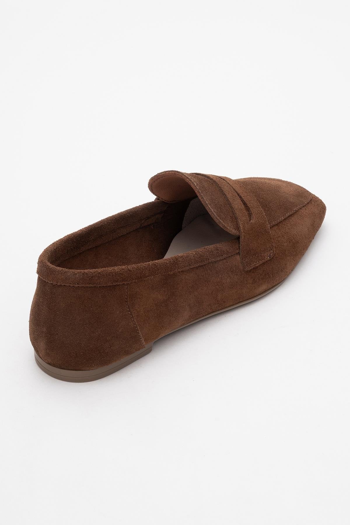 Morne - Brown Suede Leather Loafers (Women)
