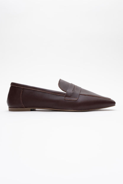 Morne - Dark Brown Leather Loafers (Women)
