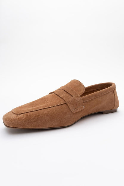 Morne - Mustard Suede Leather Loafers (Women)