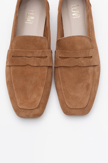 Morne - Mustard Suede Leather Loafers (Women)