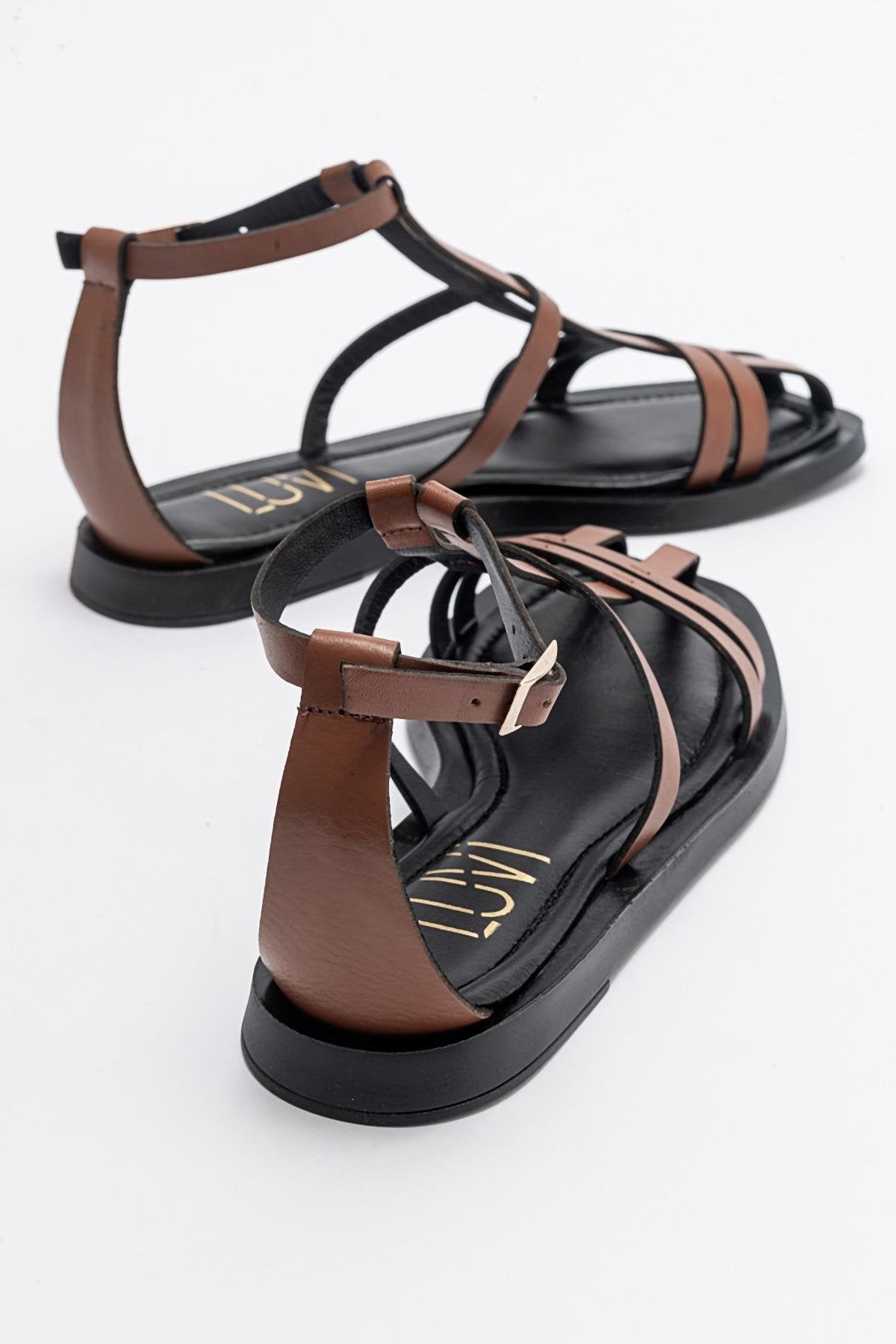 Odeil - Cognac Brown Leather Sandal (Women)