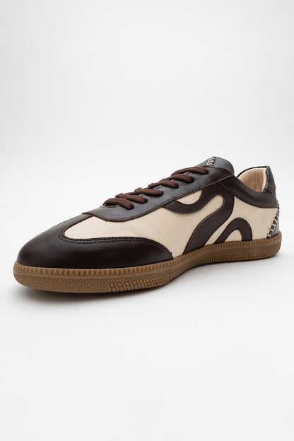 Perry - Brown Leather Sneakers (Women)
