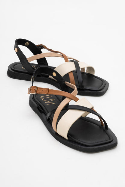 Rouse - Black Leather Sandal (Women)