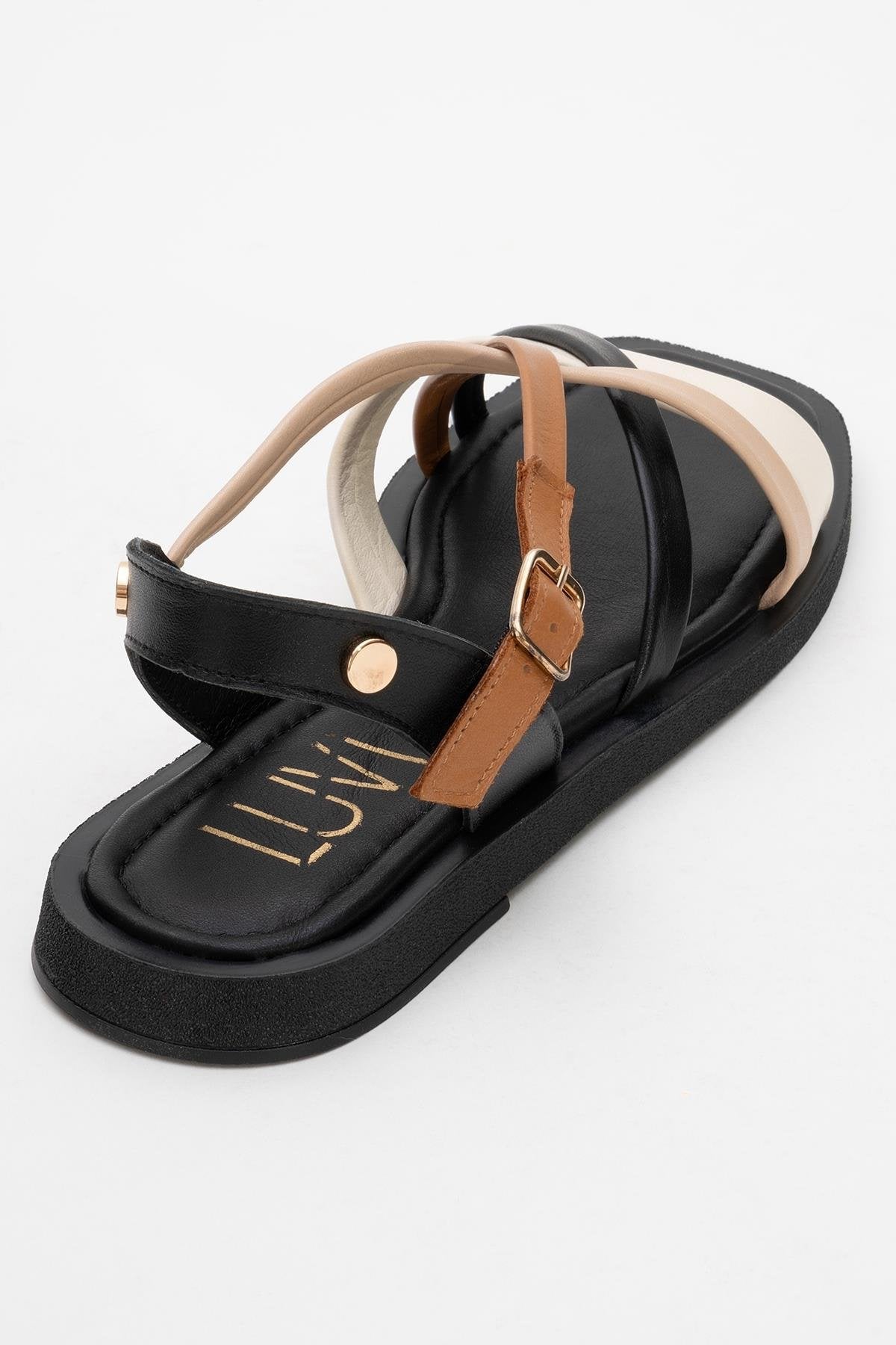 Rouse - Black Leather Sandal (Women)
