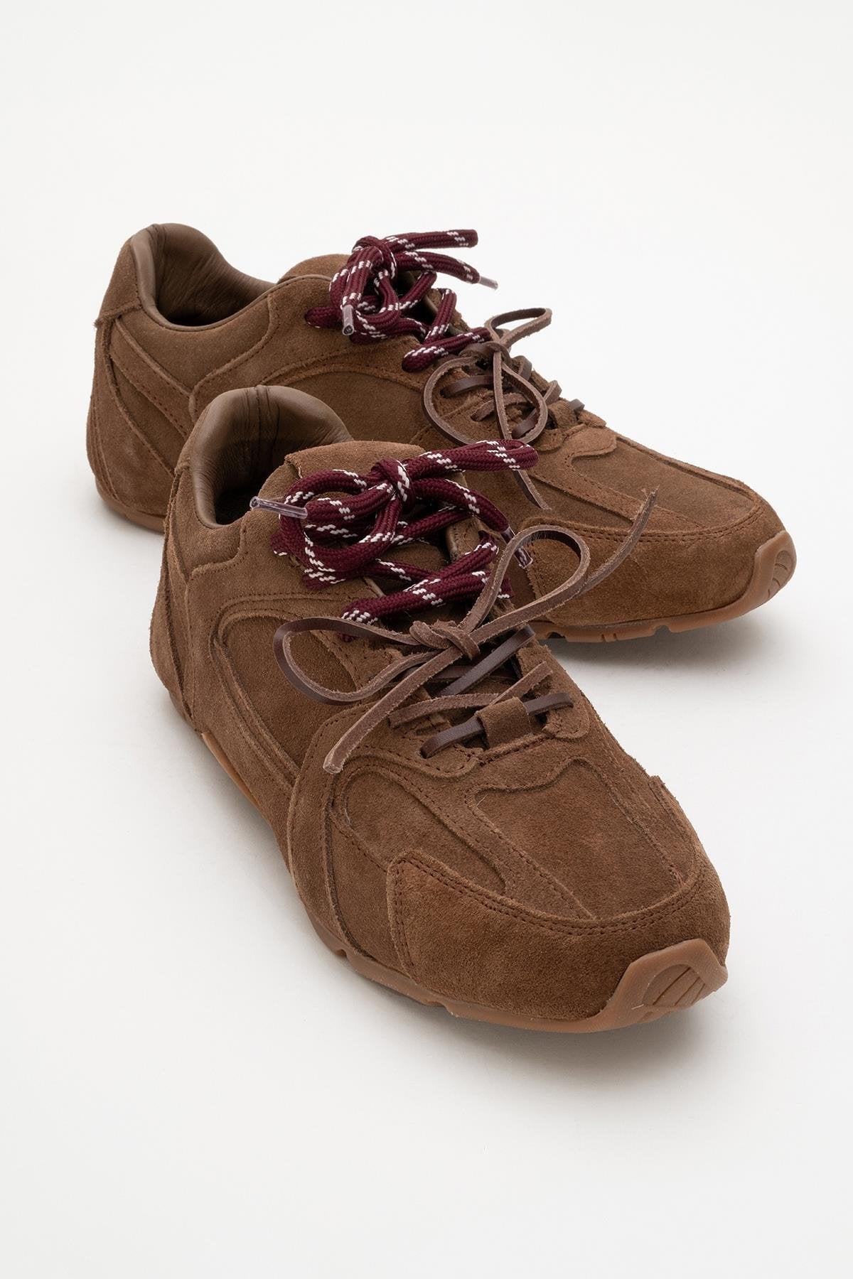 Selena - Brown Suede Leather Sneakers (Women)