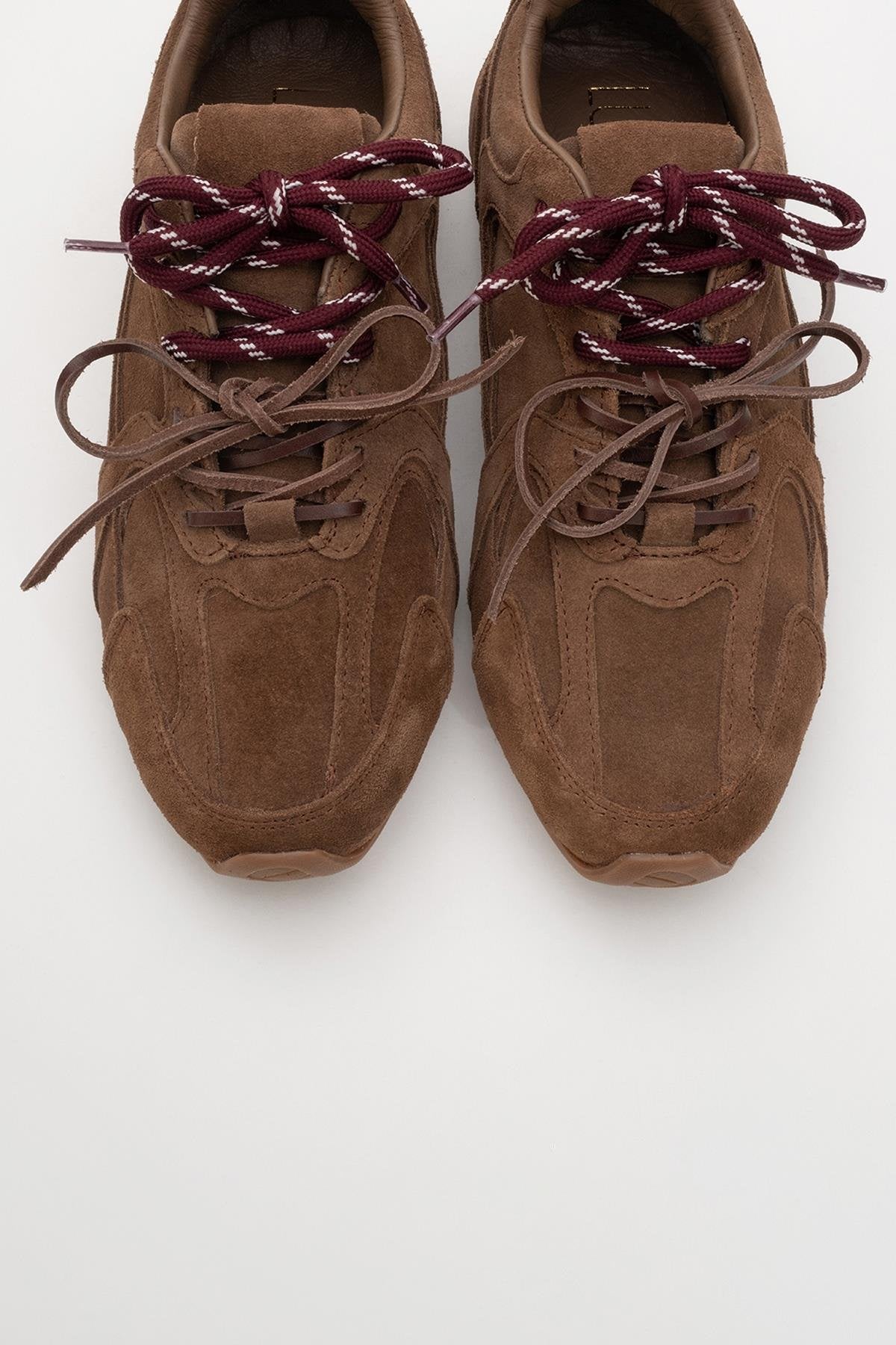 Selena - Brown Suede Leather Sneakers (Women)