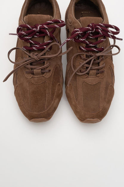 Selena - Brown Suede Leather Sneakers (Women)
