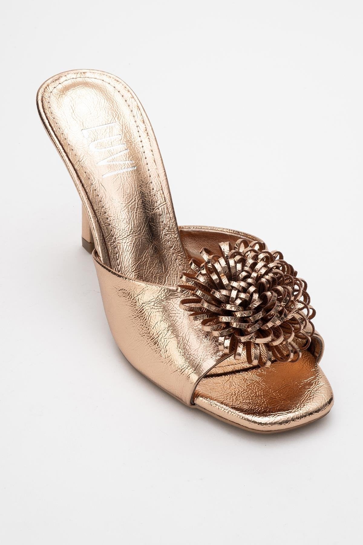 Shana Rose Floral Stiletto Heel Mule (Woman)