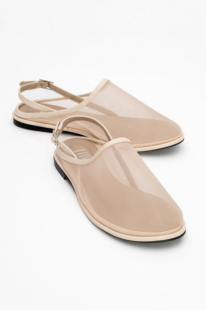 Shen Beige Mesh Sandal (Women)