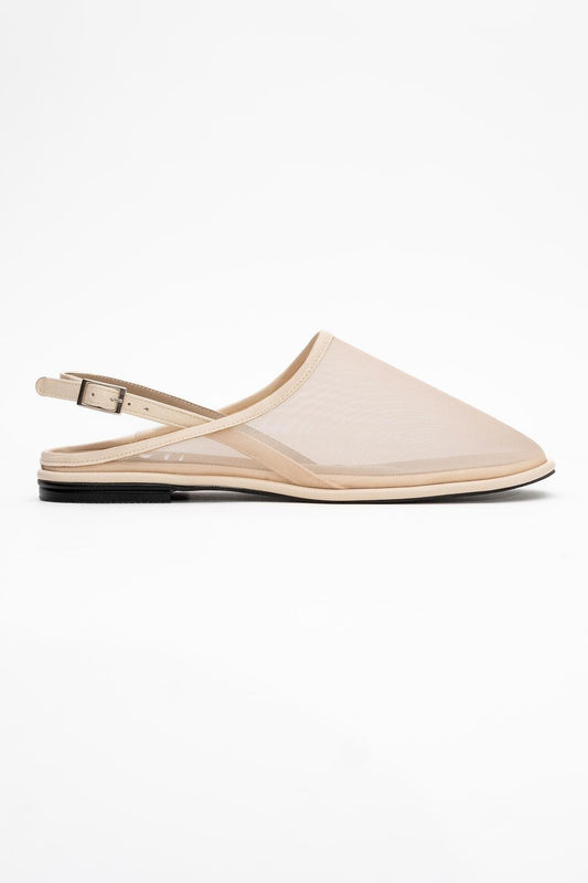 Shen Beige Mesh Sandal (Women)