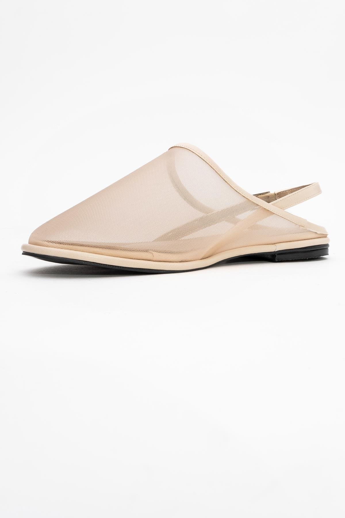 Shen Beige Mesh Sandal (Women)