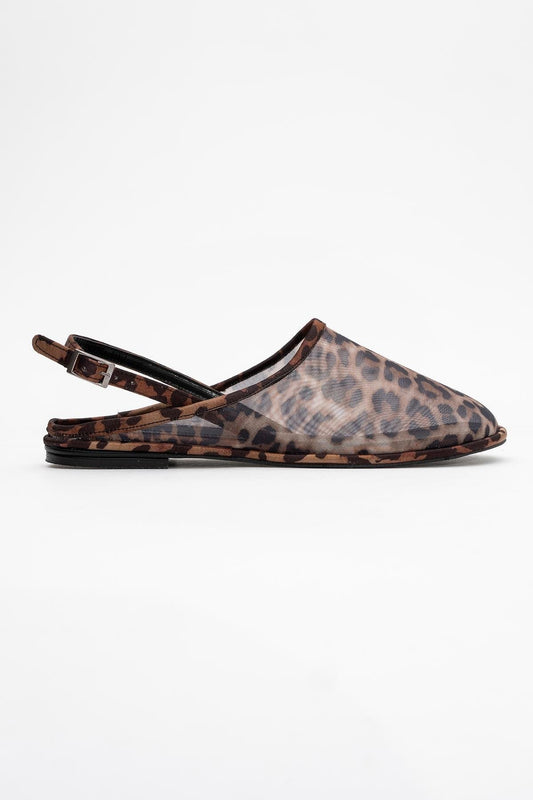 Shen Leopard Mesh Sandal (Women)