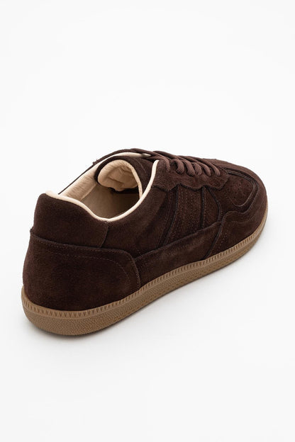 Shiva - Brown Suede Leather Sneakers (Women)