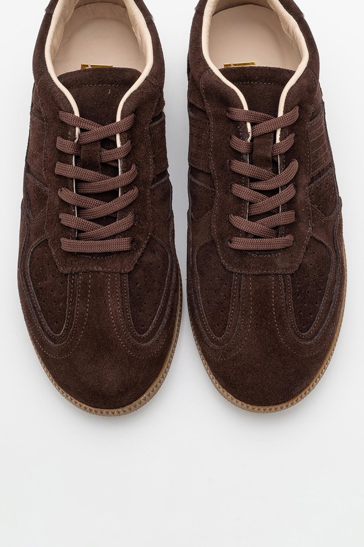 Shiva - Brown Suede Leather Sneakers (Women)