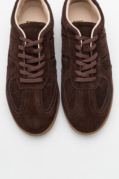 Shiva - Brown Suede Leather Sneakers (Women)