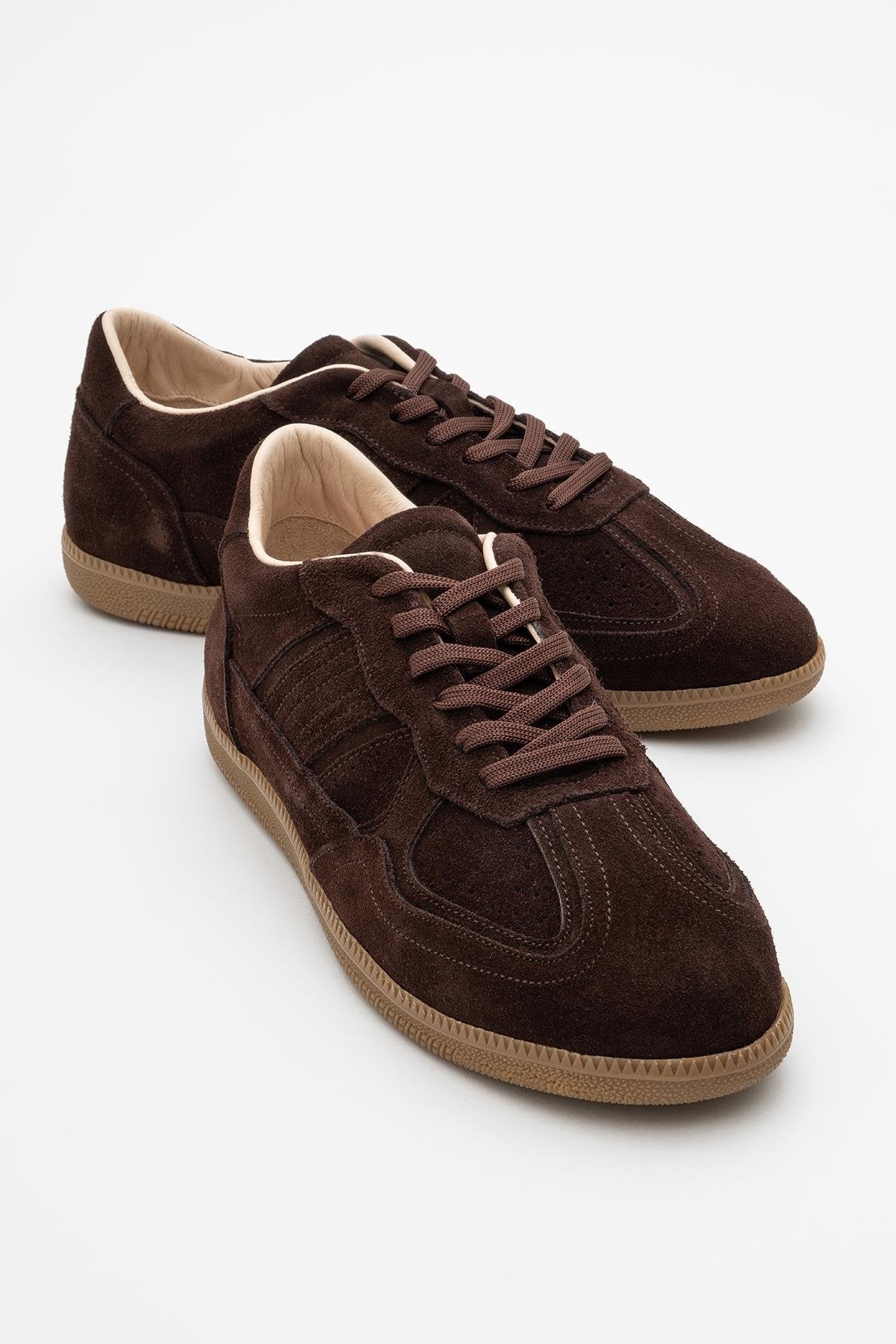 Shiva - Brown Suede Leather Sneakers (Women)