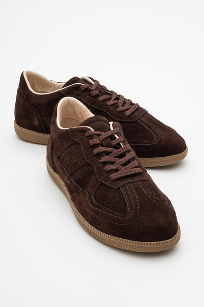 Shiva - Brown Suede Leather Sneakers (Women)