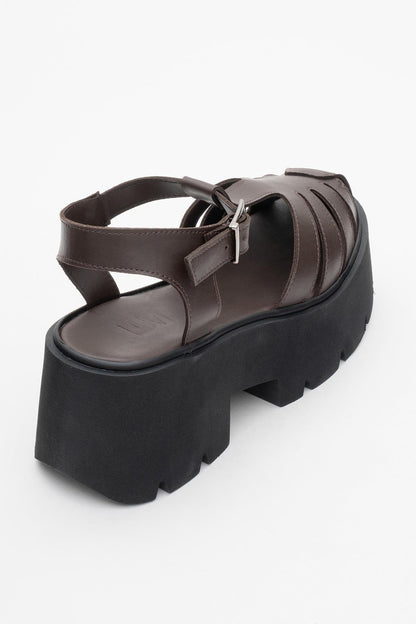Verua - Brown Platform Sandal (Women)