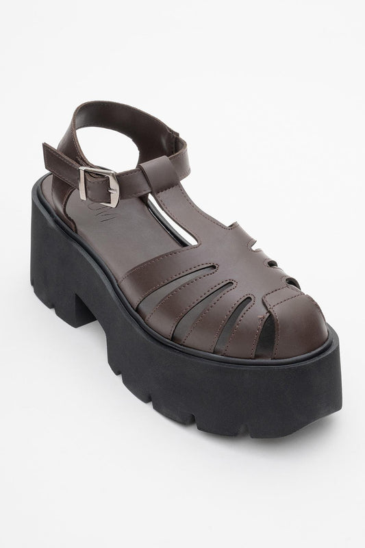 Verua - Brown Platform Sandal (Women)