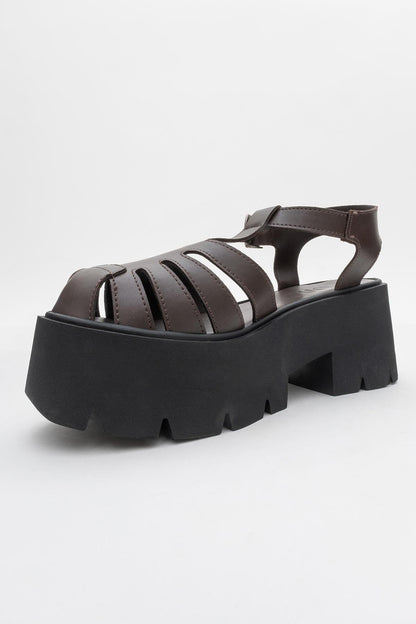 Verua - Brown Platform Sandal (Women)