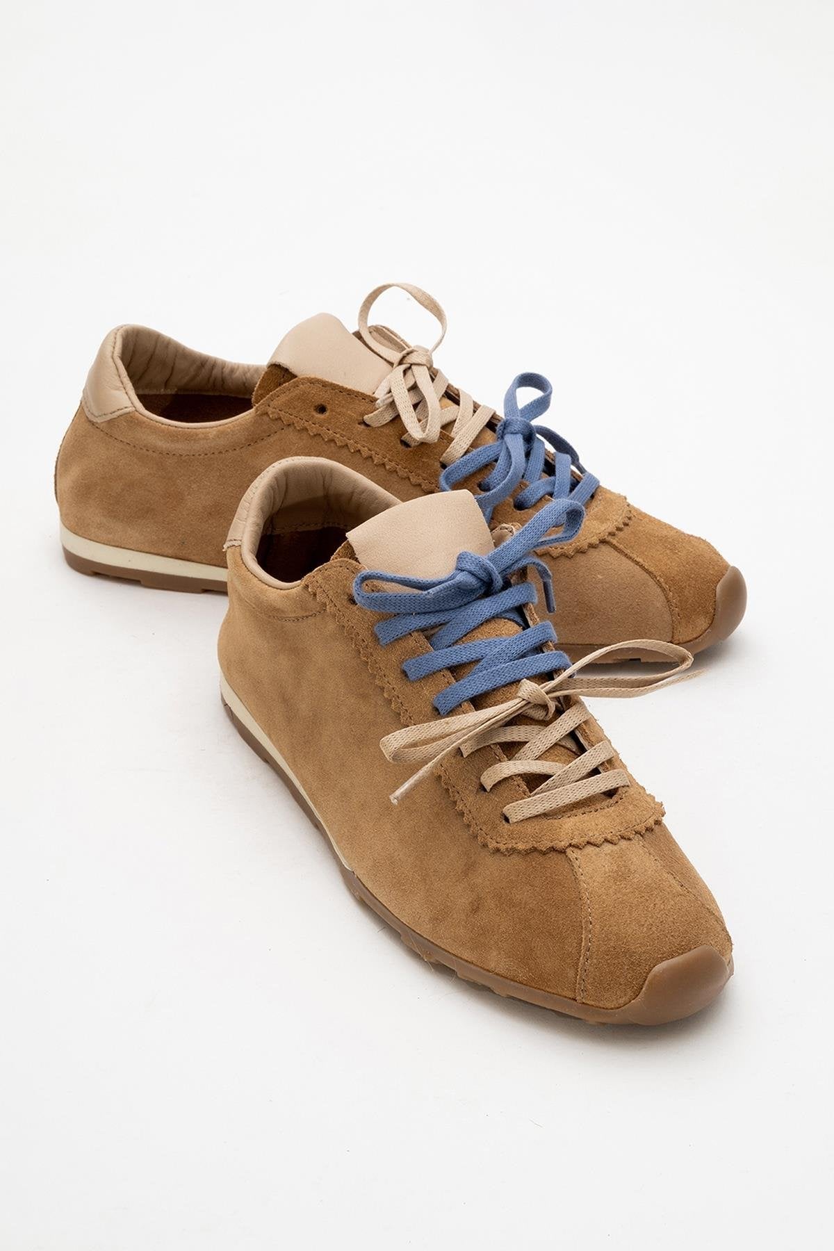 Crea - Cognac Suede Leather Sneakers (Women)