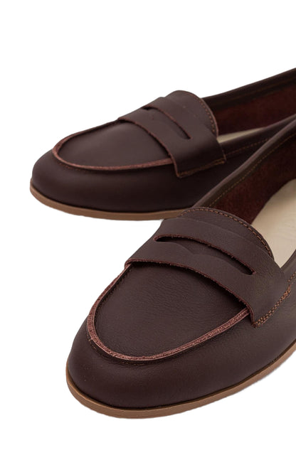 Dorothy - Dark Brown Leather Loafers