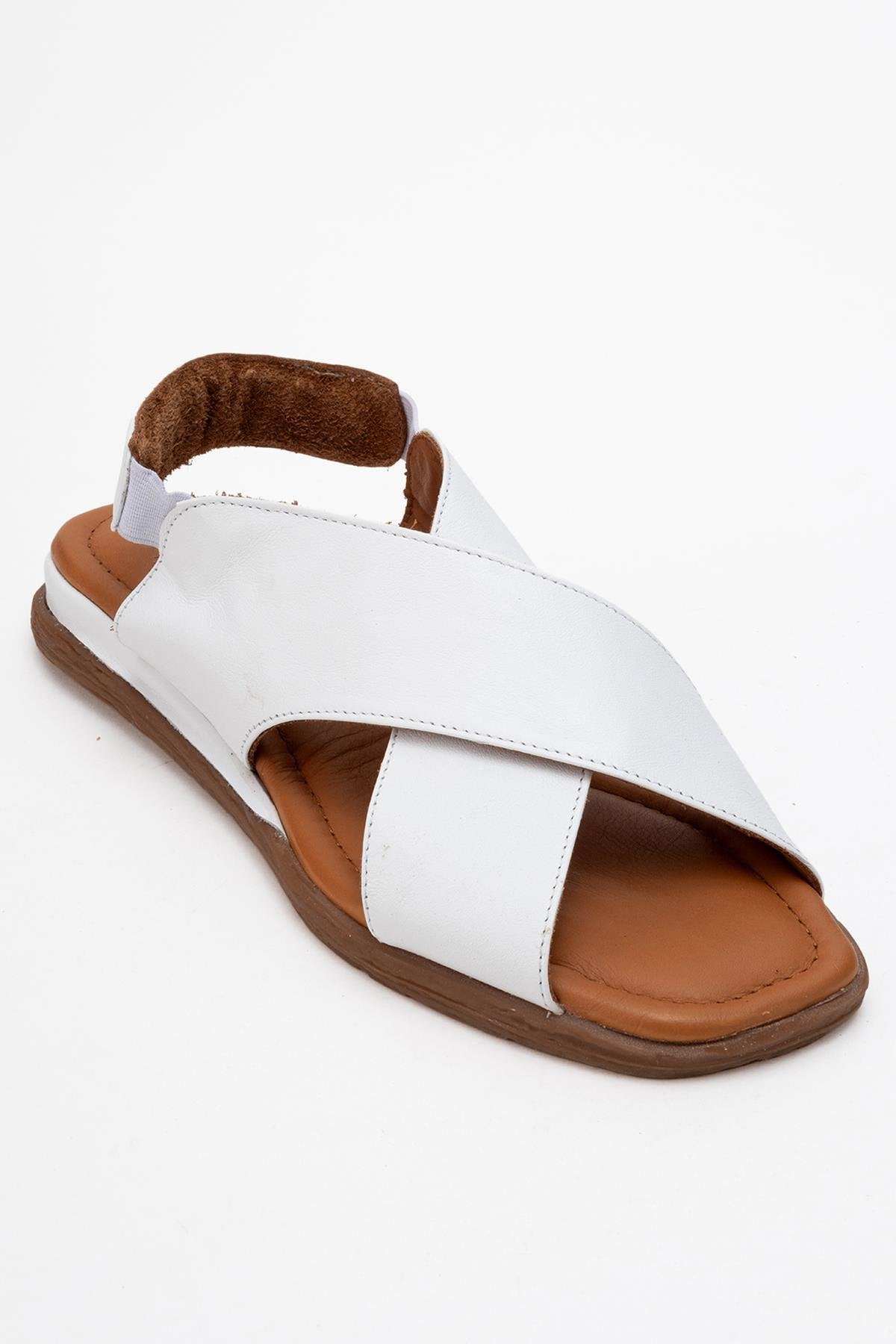 706 - White Leather Thong Sandals (Women)