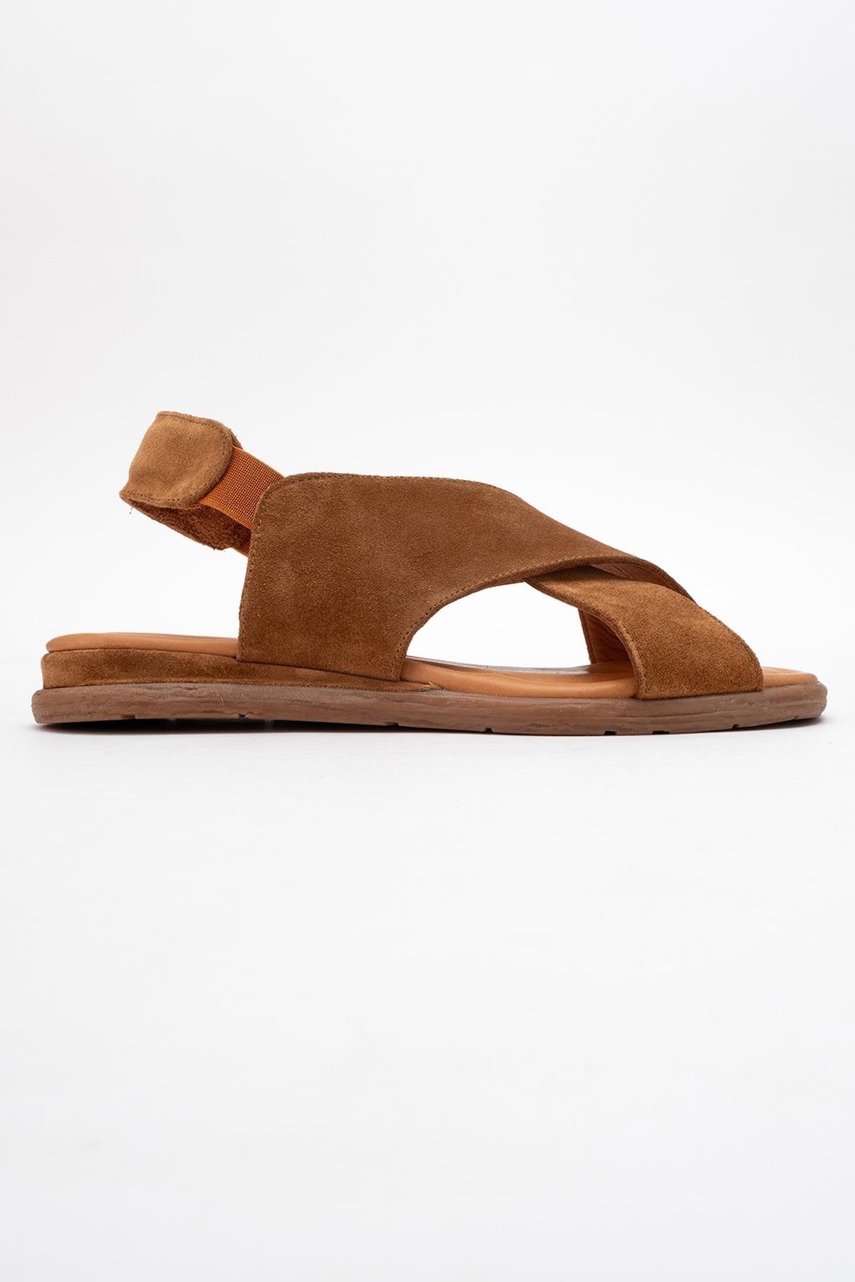 706 - Cognac Brown Leather Thong Sandals (Women)