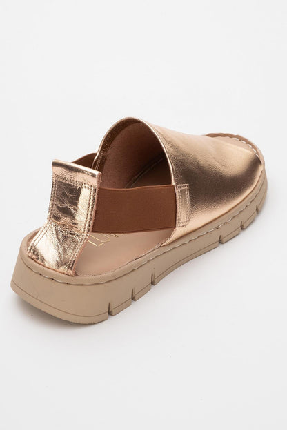 Londoi - Golden Elastic Strap Leather Sandal (Women)