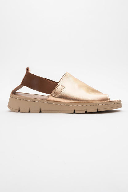 Londoi - Golden Elastic Strap Leather Sandal (Women)
