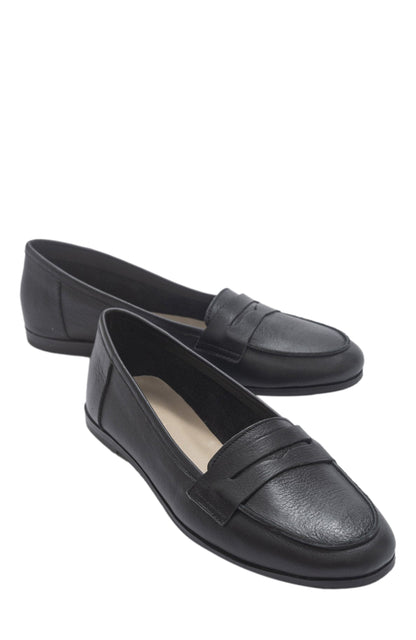Dorothy - Black Leather Loafers
