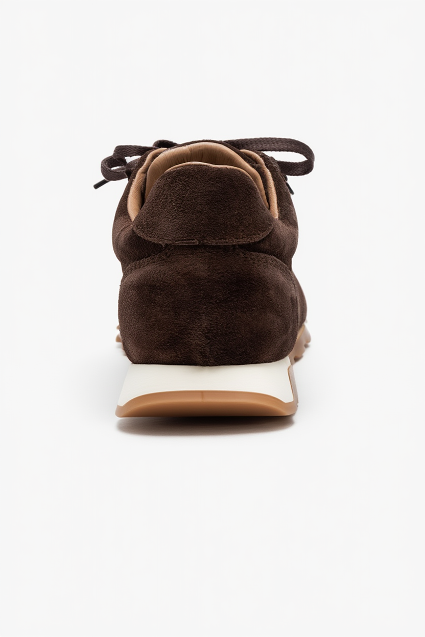Brea - Zapatillas de ante marrón adornadas (Mujer)