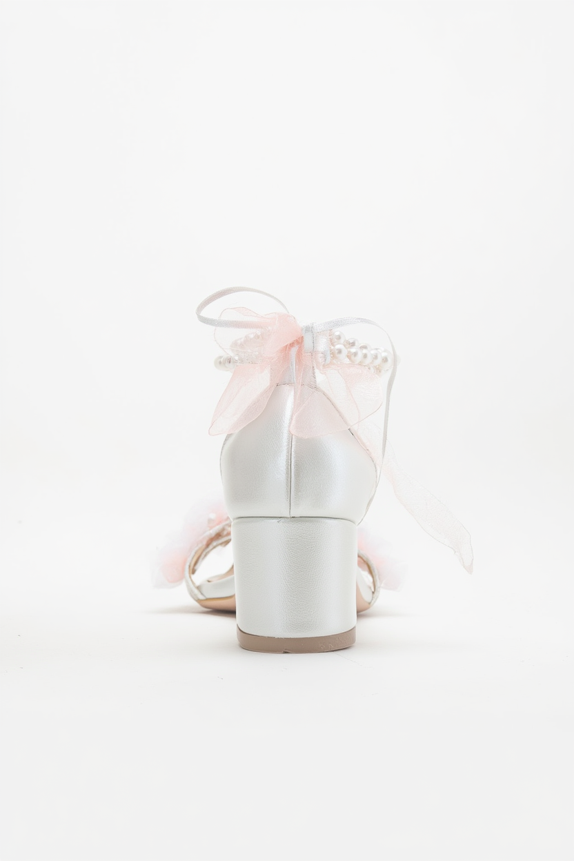 Moana - Lace Bridal Sandals with Pearls