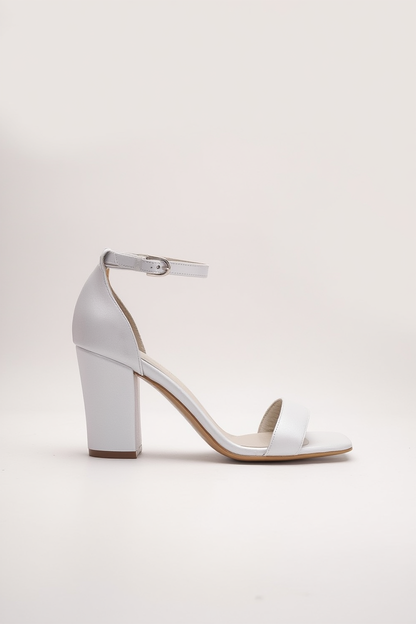 Jana - Sandalias de cuero color marfil (Mujer)
