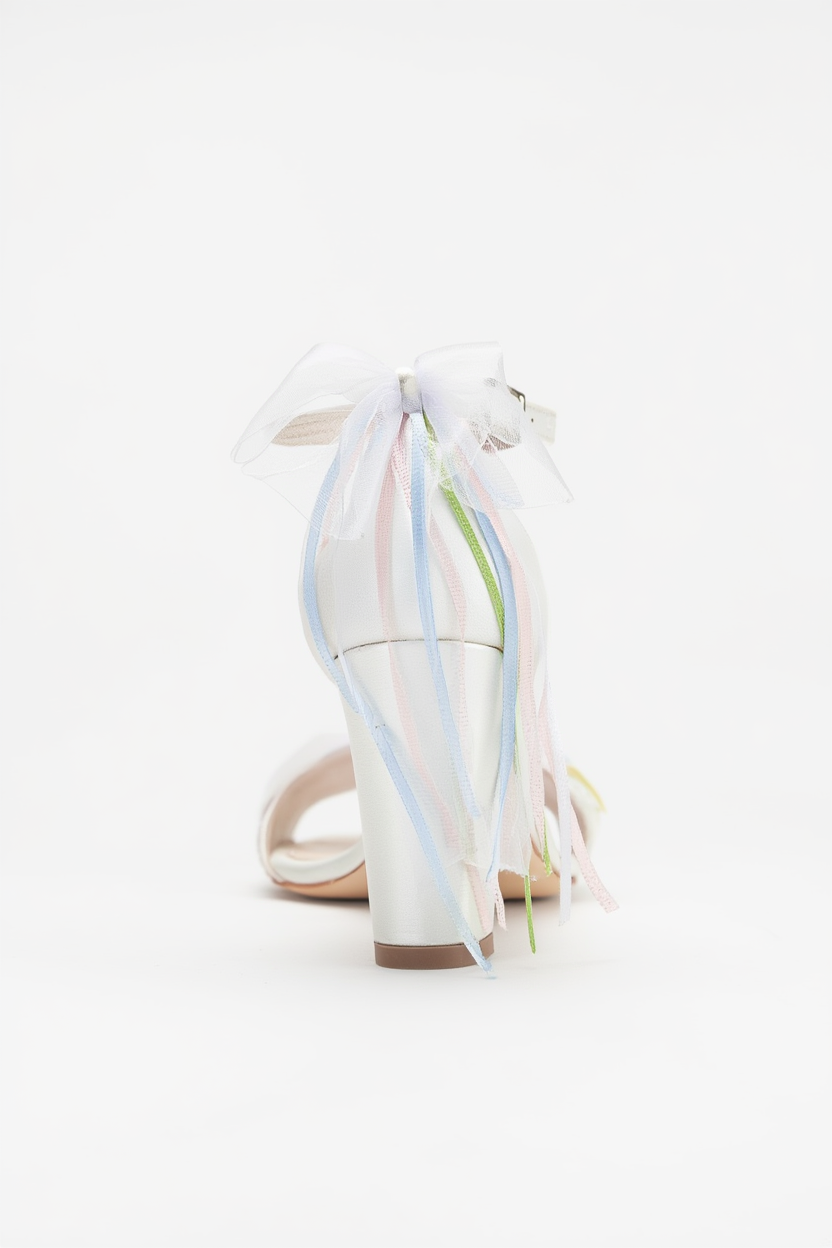 Nikki - Ivory Lace Bridal Sandals with Pearls