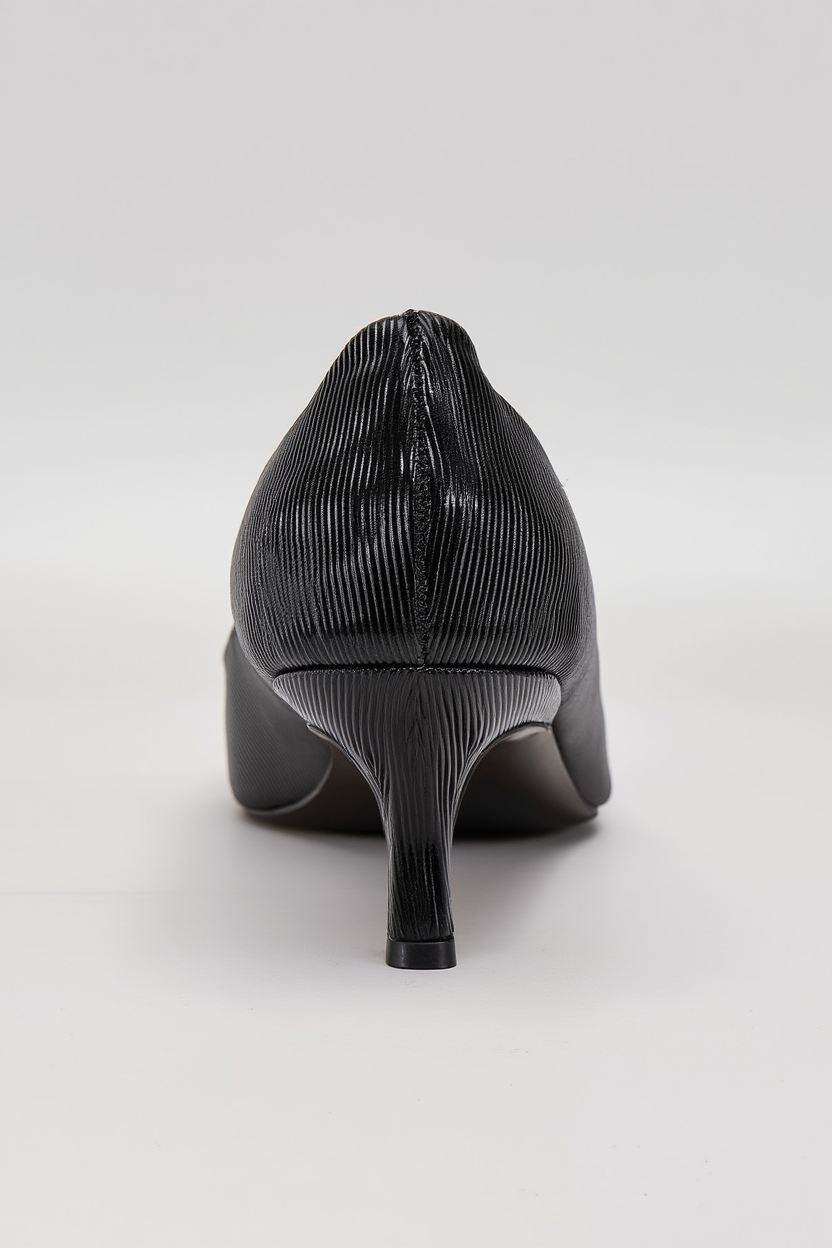Briana - Zapatilla de tacón de aguja con hebilla negra (mujer)