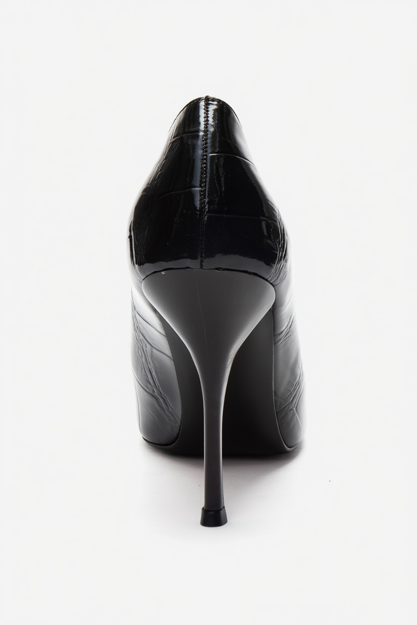 LUCE - Zapatilla de tacón de aguja negra (Mujer)